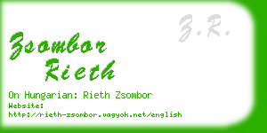 zsombor rieth business card